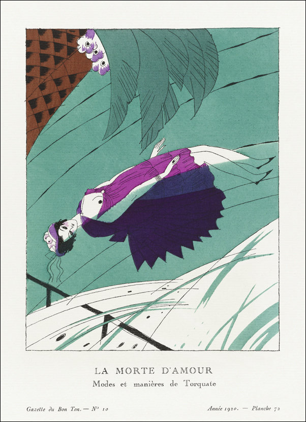 The melancholy marriage, Modes et Manières de Torquate, Charles Martin - plakat 50x70 cm