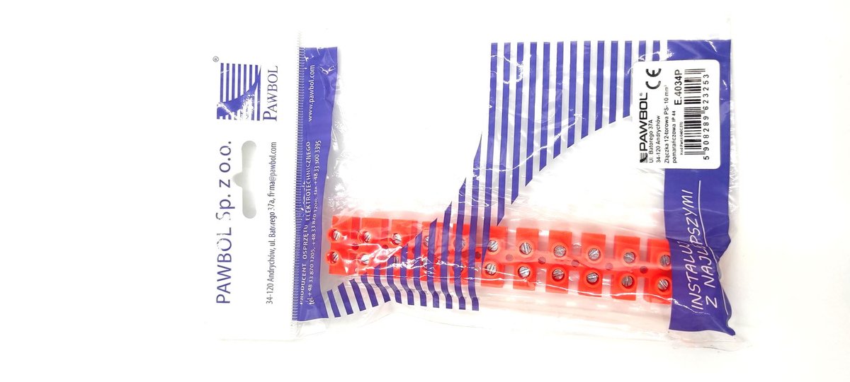 Pawbol Złączka 12-torowa PS-10 pomarańczowa E.4034P