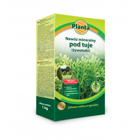 NAWÓZ POD TUJE ŻYWOTNIKI ODBUDOWUJE ZAGĘSZCZA 1kg