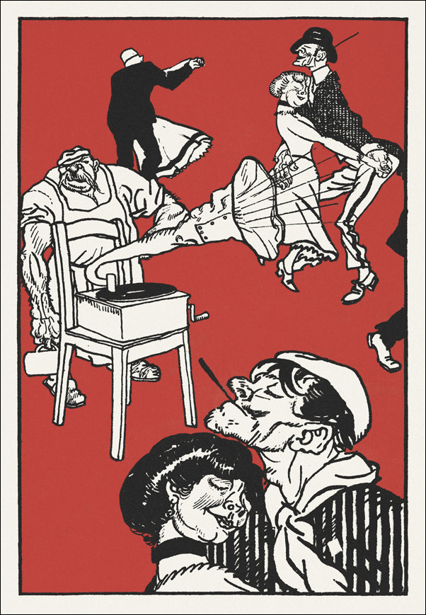 Viennese Café: On the Terrace, Moriz Jung - plakat 61x91,5 cm