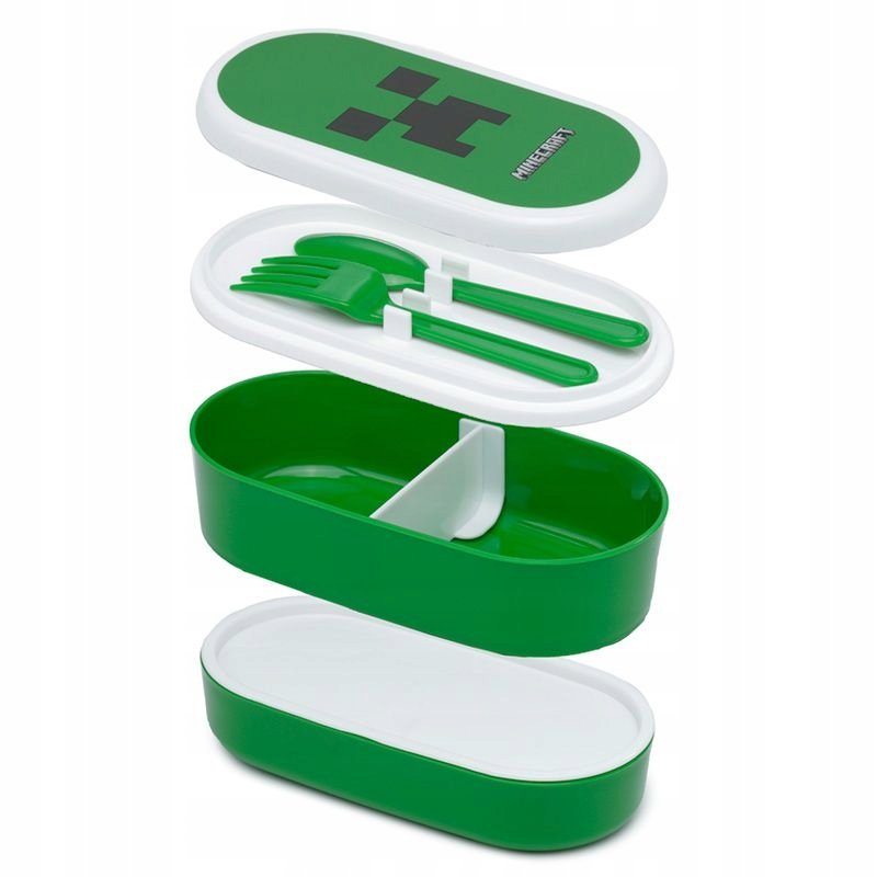 Minecraft Creeper śniadaniówka 2w1 lunchbox