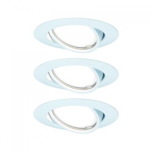 Paulmann Base okrągła wychylna LED 3x5W 230V GU10 51mm Biały-mat/metal 93422