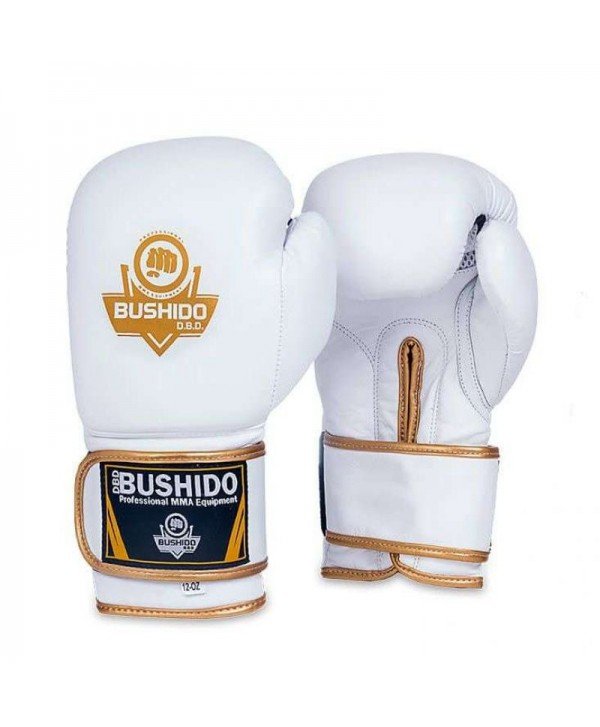 DBX BUSHIDO RĘKAWICE BOKSERSKIE ZE SKÓRY- BUSHIDO - BIAŁE 12oz Model: DBD-B-2 1BU-149