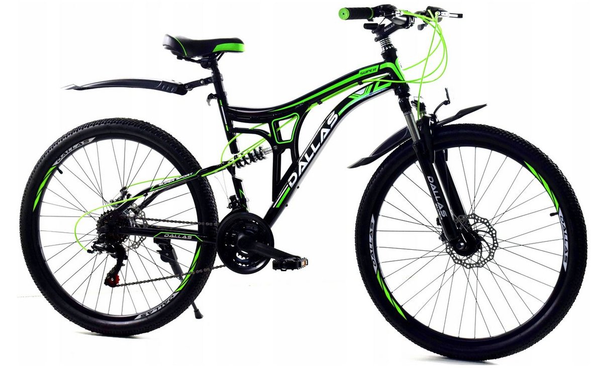 Dallas Bike Rocky 1.0 26 cali Czarny z zielonym