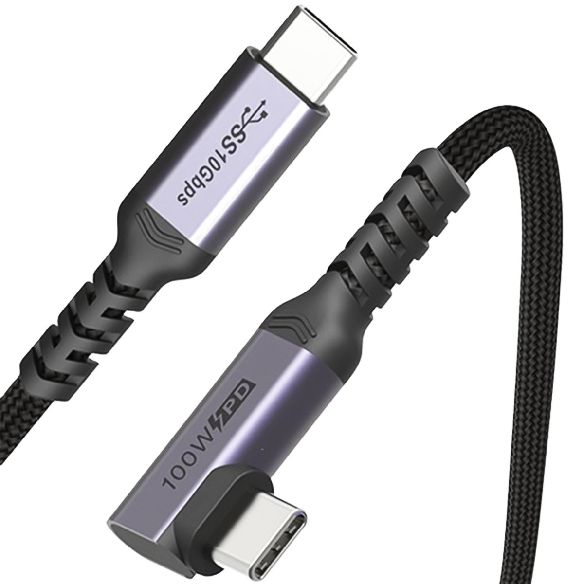 Reagle Kabel Kątowy Thunderbolt 3 Usb-C 100W 4K 60Hz 2M