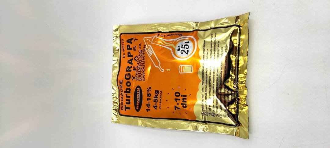 Browin Drożdże gorzelnicze Turbo GRAPPA 120g BROWIN