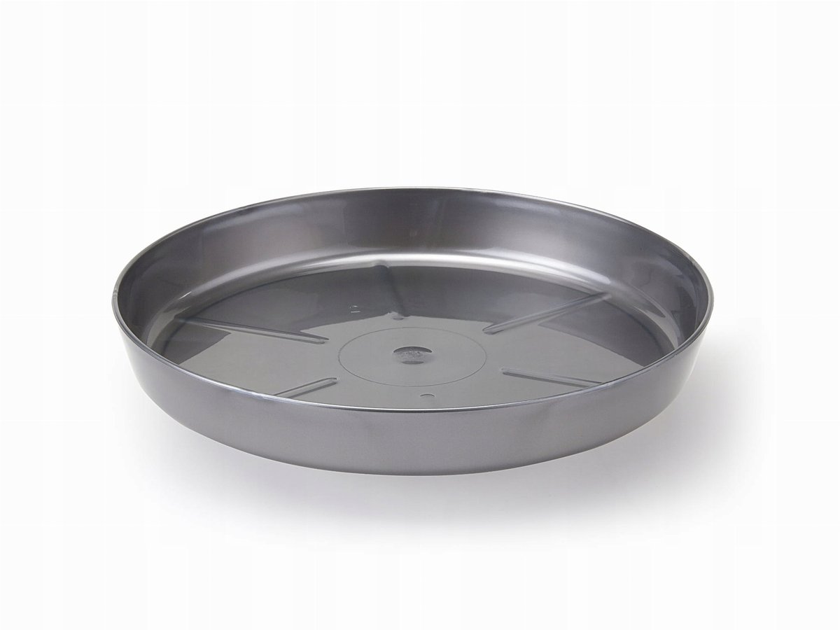 LAMELA Podstawka plastik srebrny metalik 12,6cm