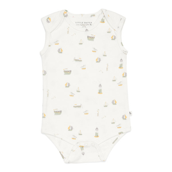 Little Dutch Body Bez Rękawków Sailors Bay White 50/56Cm Cl10721600