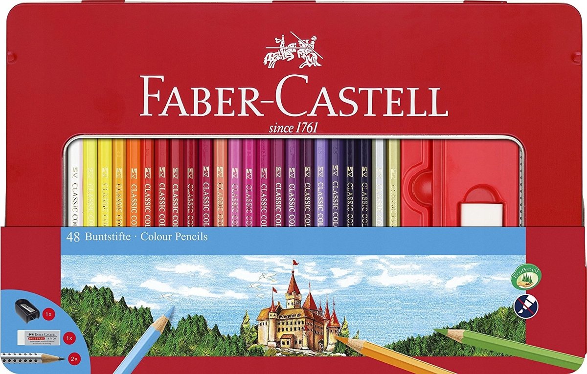 Faber-Castell Kredki ZAMEK 48kol op.metal.Faber Castel 115888 AMEX