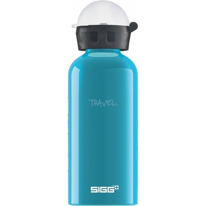 Sigg KBT Waterfall L, wylot bezpieczne, wolne od BPA, aluminium, turkusowy dzieci butelka do picia, Aqua, 0.4 L 8689.30
