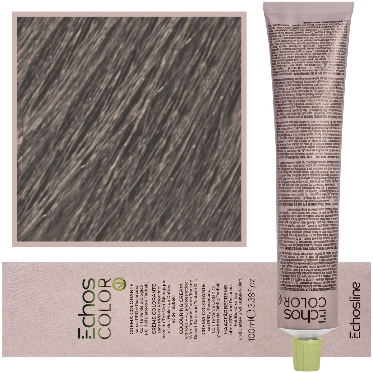 Echosline, Estyling Echos Color, kremowa, trwała farba do włosów z woskiem pszczelim 100ml 10,11 Bardzo Zimny Platynowy Blond