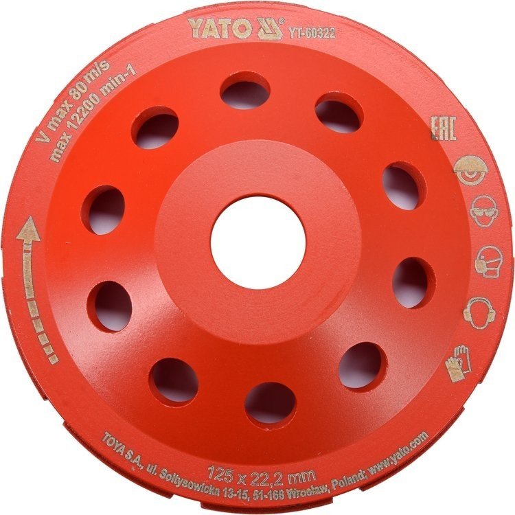 Yato Tarcza Do Szlifowania Betonu Garnkowa 125MM