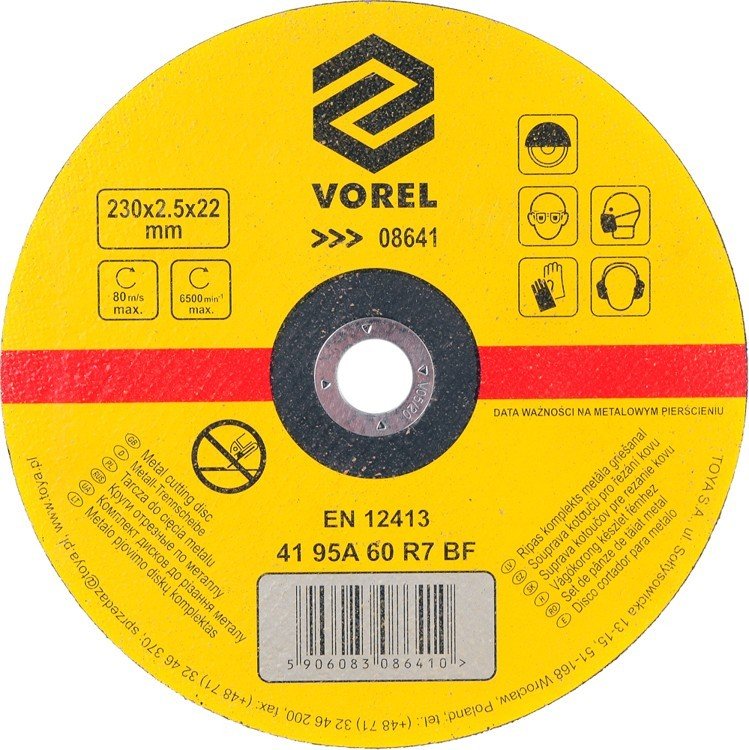 Vorel tarcza tnąca METALU 230X2,5X22 08641