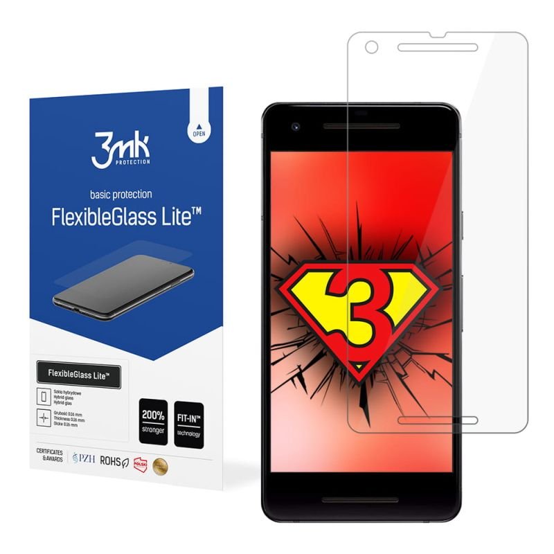 3MK, Google Pixel 2, Szkło hybrydowe, FlexibleGlass Lite