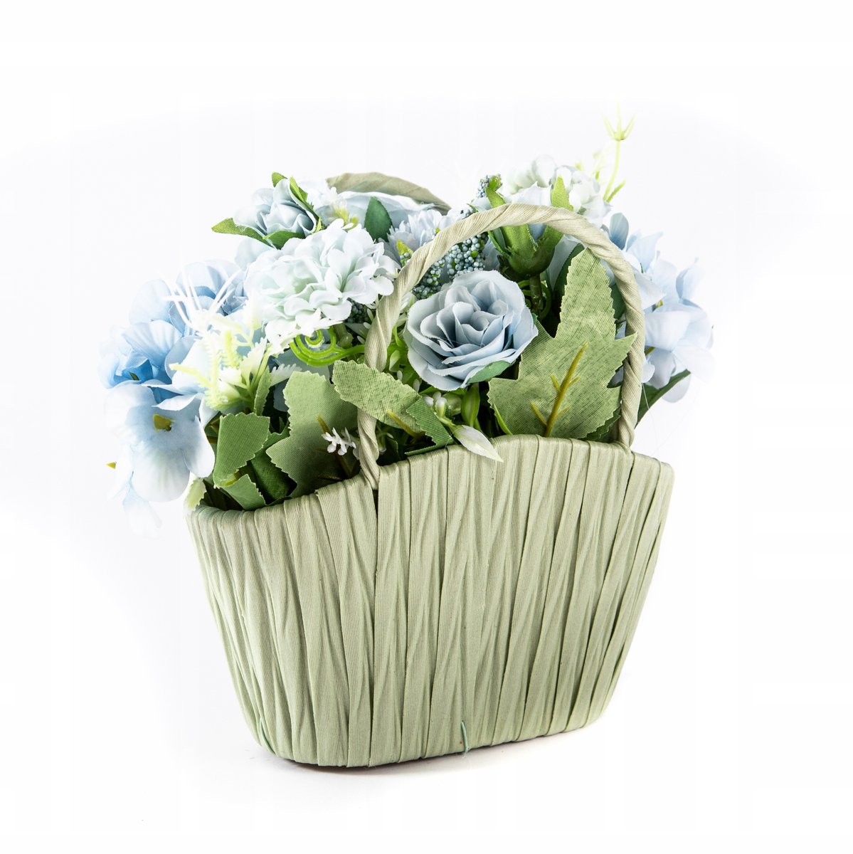 Sztuczny Kwiatek W Doniczce Bukiet Różne Kolory