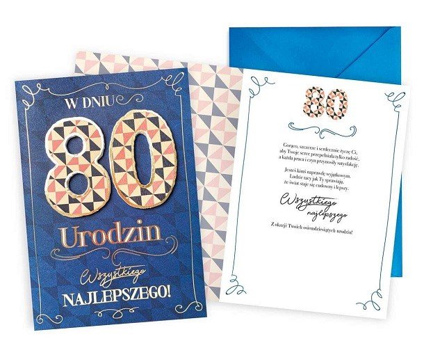 Kartka Na 80 Urodziny Dla Mężczyzny Dkp30