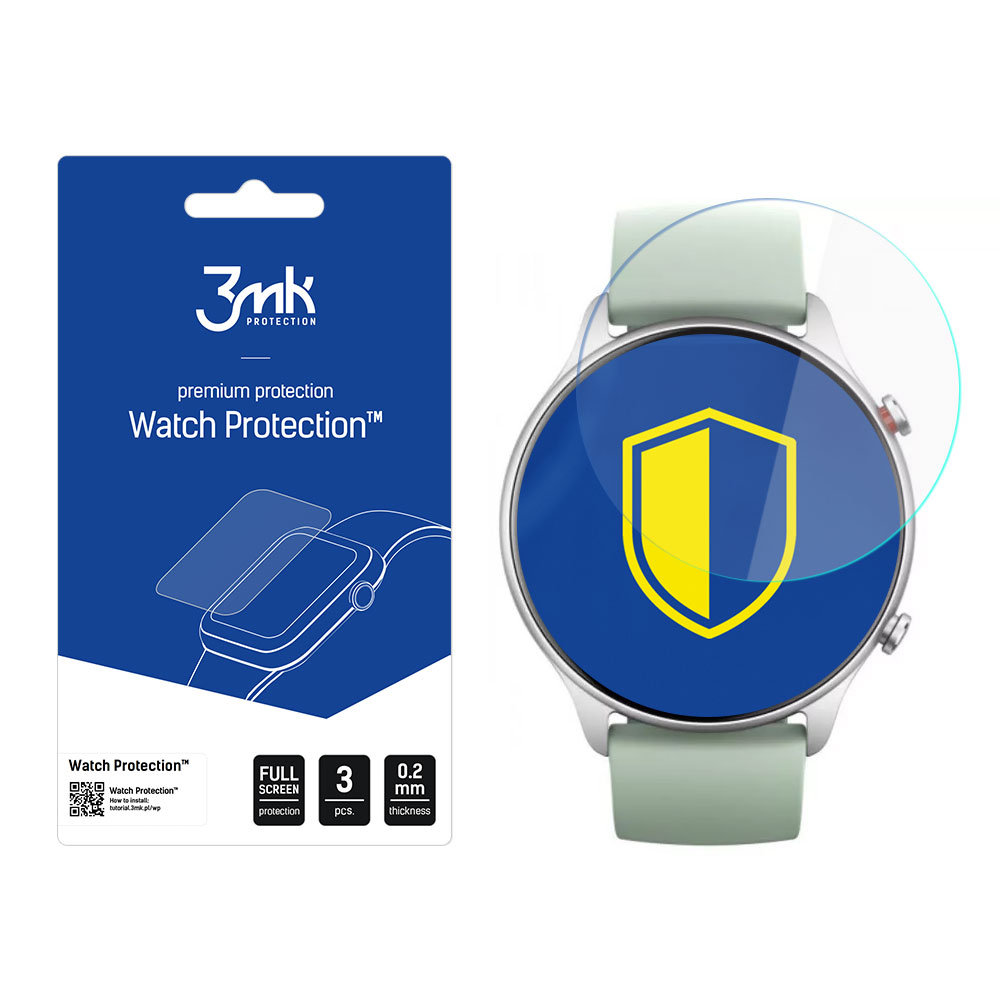 Amazfit GTR 2e Folia ochronna 3 szt - 3mk Watch Protection ARC+ RATY | GRATIS WYSYŁKA | GRATIS ZWROT DO  1 ROKU | 100% ORYGINAŁ!!