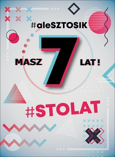 Kartka Na 7 Urodziny Bogato Zdobiona Dkp44