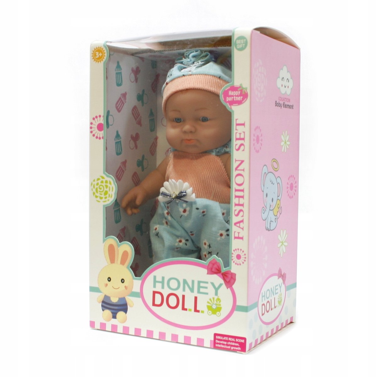 Lalka Bobas W Ubranku 23Cm Różne Wzory Śpioszków
