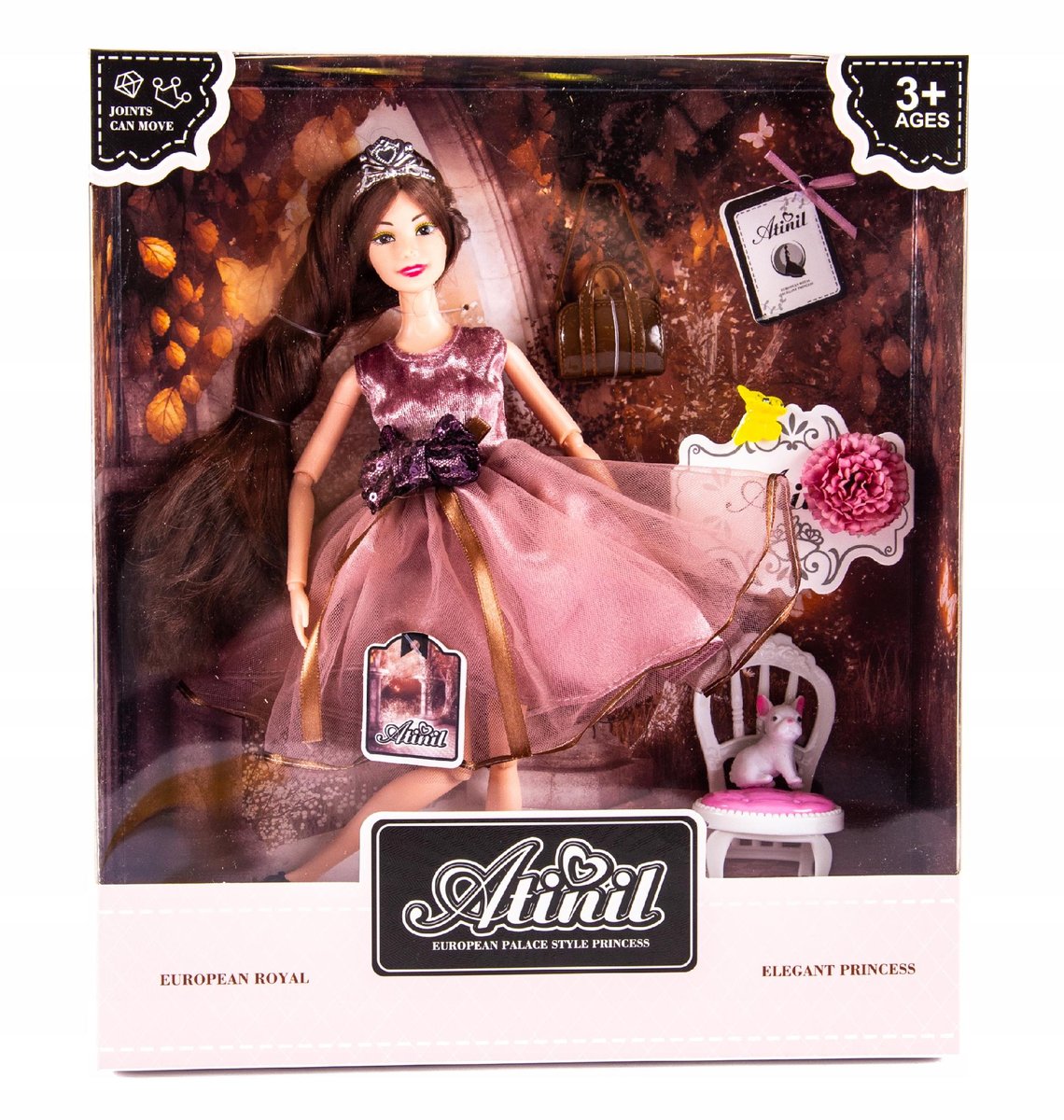 Lalka W Sukience Księżniczka Zestaw Z Akcesoriami