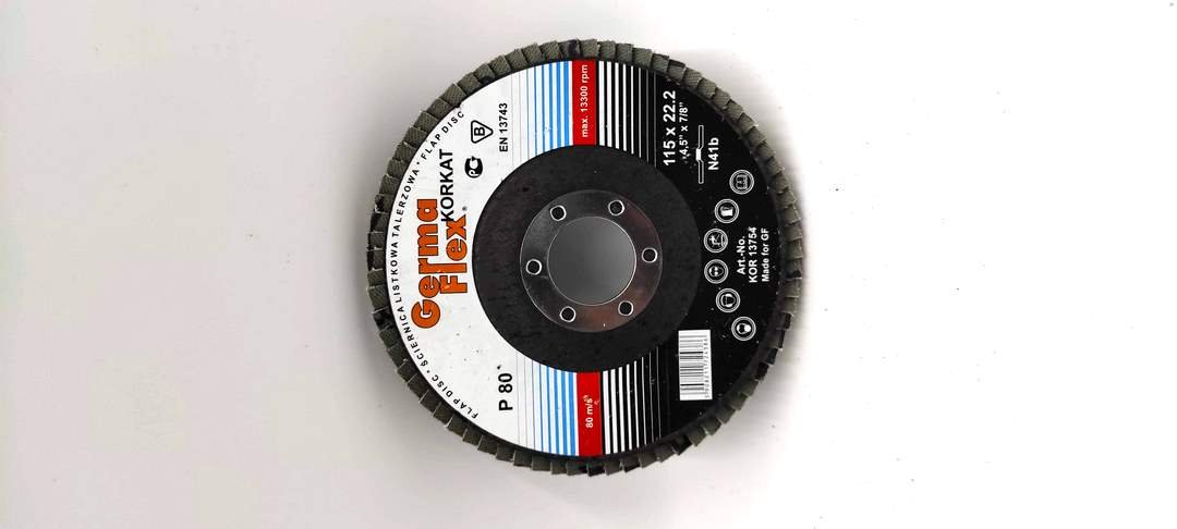 Ściernica Listowo - Talerzowa Wypukła Płótno Korundowe Korkat I  N41B 115X22,2  80 Kor 13754