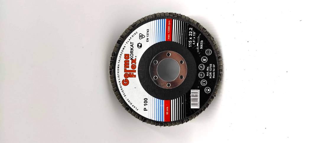 Ściernica Listowo - Talerzowa Wypukła Płótno Korundowe Korkat I  N41B 115X22,2 100 Kor 13755