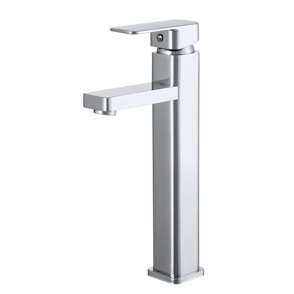 Caro Chrom Bateria Umywalkowa Wysoka Nablatowa