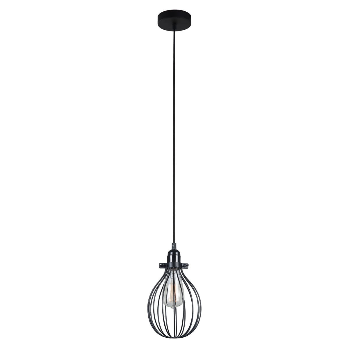 Lampa wisząca Lesto 1 x 60 W E27 black MDM-2676/1 BK