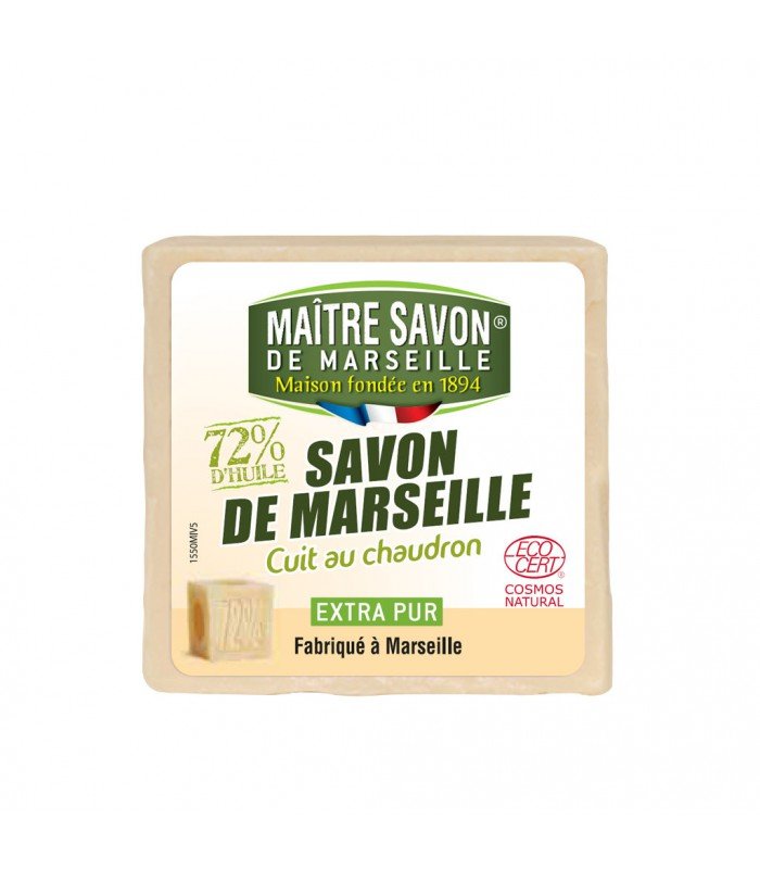 Mydło marsylskie EXTRA PUR, certyfikowane ECOCERT, 300 g, Maitre Savon de Marseille