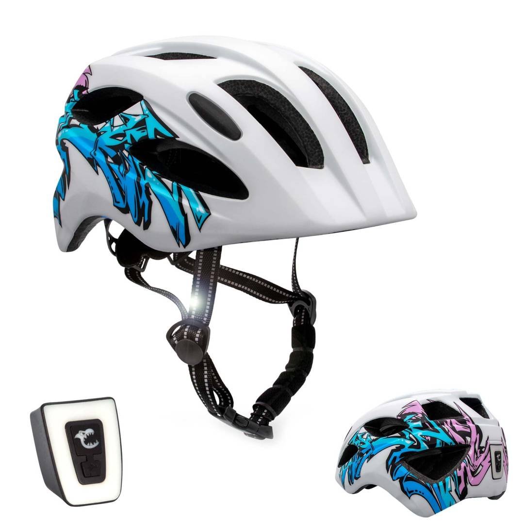 Kask Rowerowy Dla Młodzieży W Wieku 6-12 Lat | Niebieski | Certyfikowany