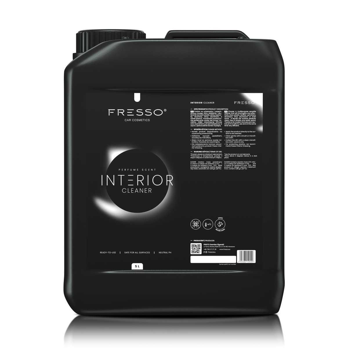 ŚRODEK DO CZYSZCZENIA WNĘTRZA INTERIOR CLEANER FRESSO 5L