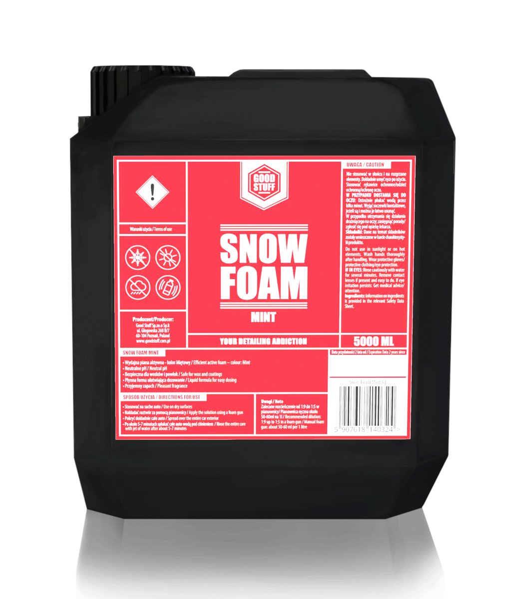 GOOD STUFF Snow Foam MINT - Neutralna aktywna piana (5L)