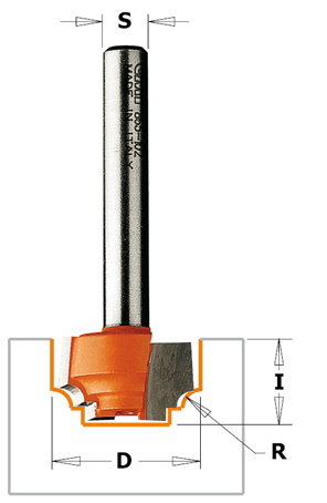 Frez Dekoracyjny Do Drewna Hm 12,7Mm Cmt