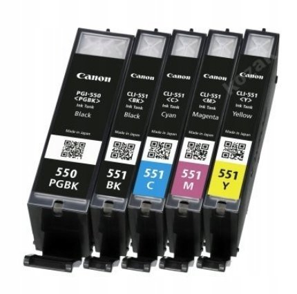 Tusze Oryginalne Canon Pgi-550 Cli-551 Do Pixma Ip7250 Ix6850
