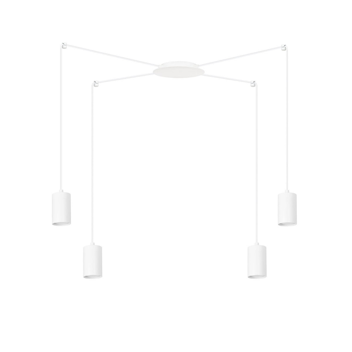 Emibig TRAKER 4 WH/WHITE 525/4 lampa wisząca 4x30W/GU10 IP20 525/4