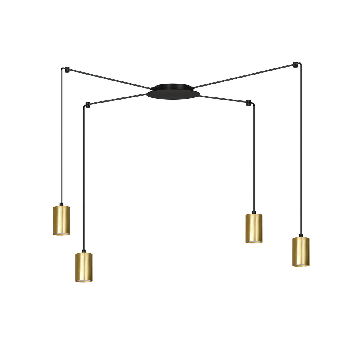 Emibig TRAKER 4 BL/GOLD 526/4 lampa wisząca 4x30W/GU10 IP20 526/4