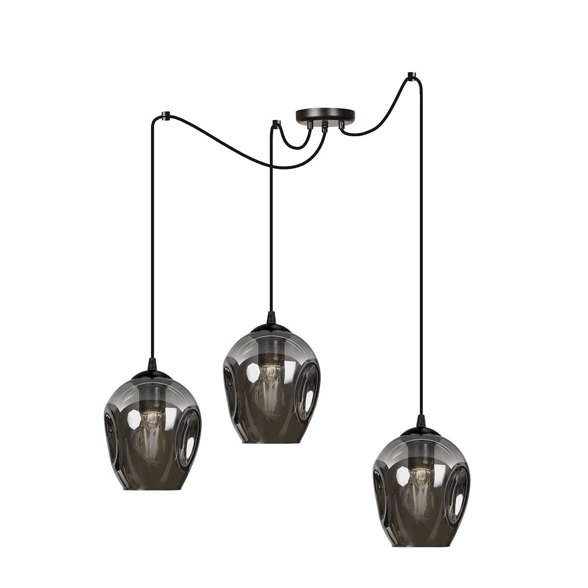 Emibig LEVEL 3 BL GRAFIT 757/3 lampa wisząca 3x60W/E27 IP20 757/3