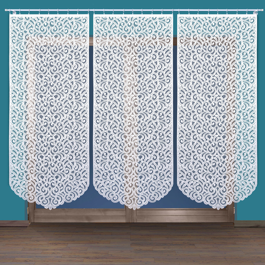 Markizeta Panel biały żakardowy konfekcjonowany ANIKA 230x90cm ANIKA0/000/001/230090/1 ANIKA0/000/001/230090/1
