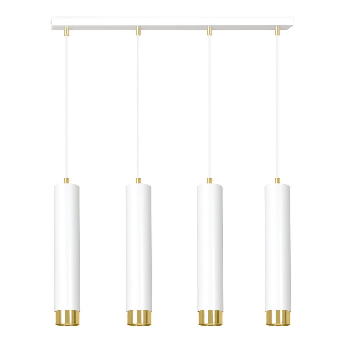 Emibig KIBO 4 WH/GOLD 642/4 lampa wisząca 4x30W/GU10 IP20 642/4