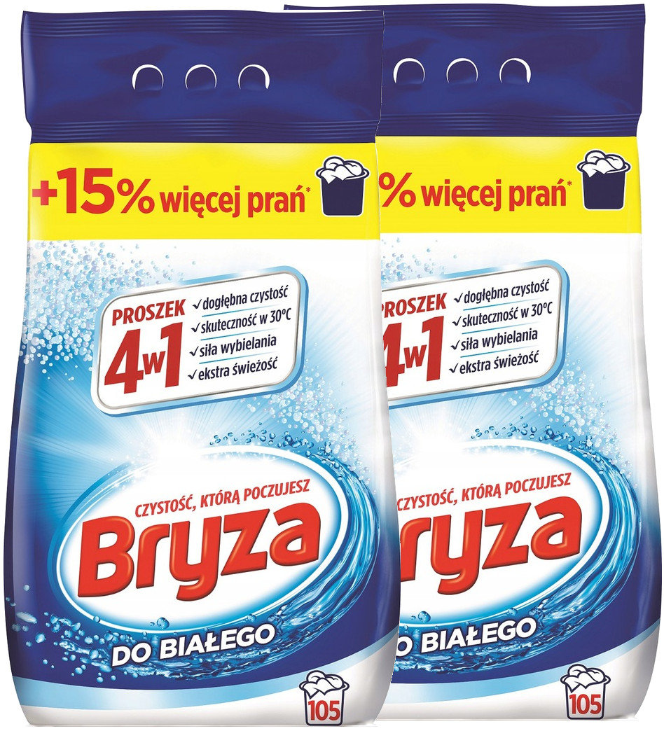 Bryza Proszek Do Prania Do Białego 4w1 2 X 6,825Kg 210 Prań