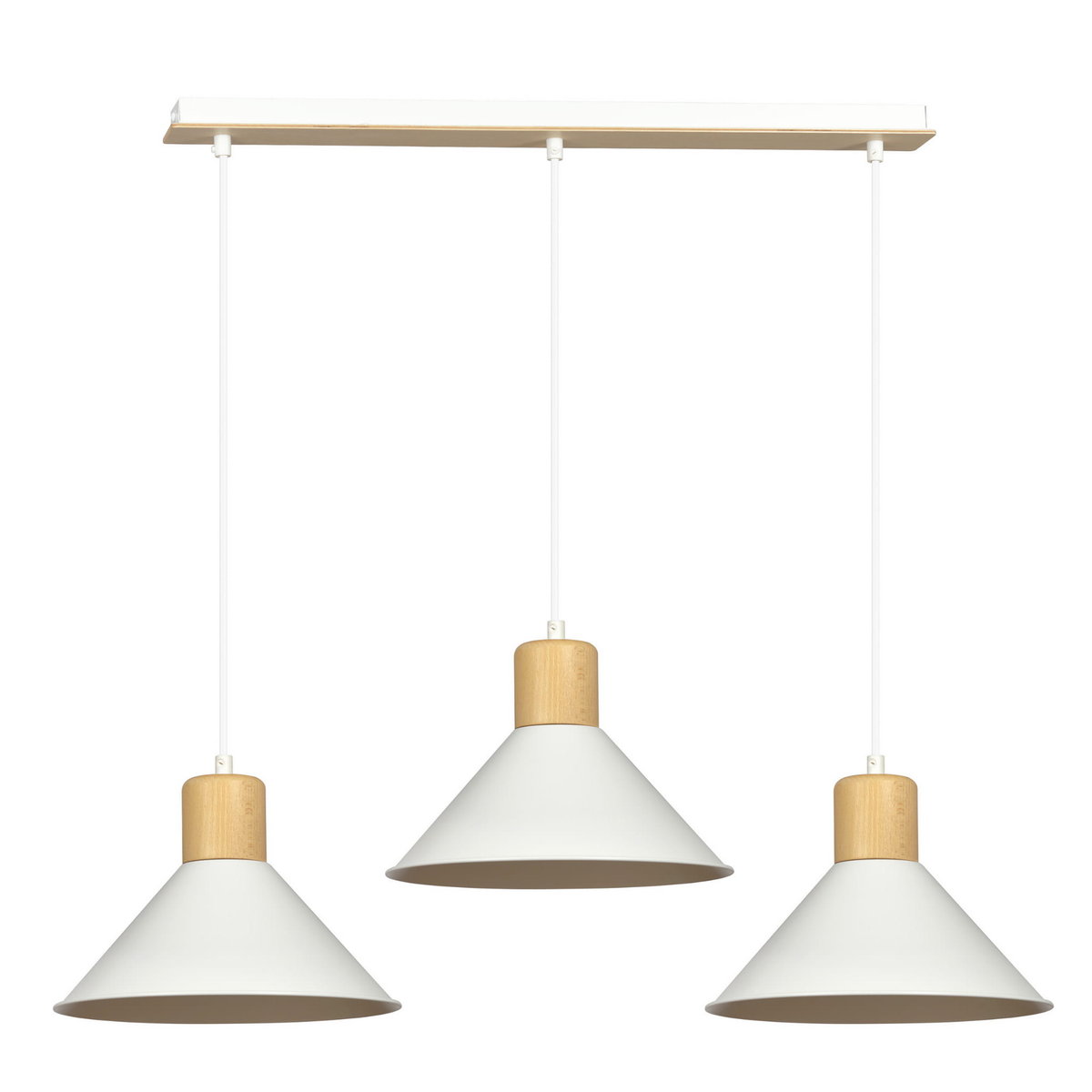 Emibig Rowen lampa wisząca 3-punktowa biała 1045/3 1045/3