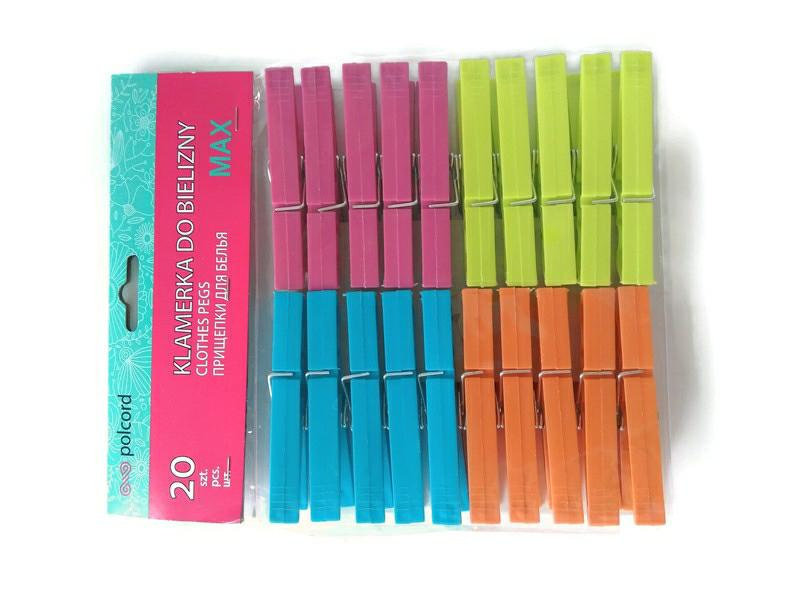 Klamerki Do Bielizny Polcord Maxi 20szt 1541 R