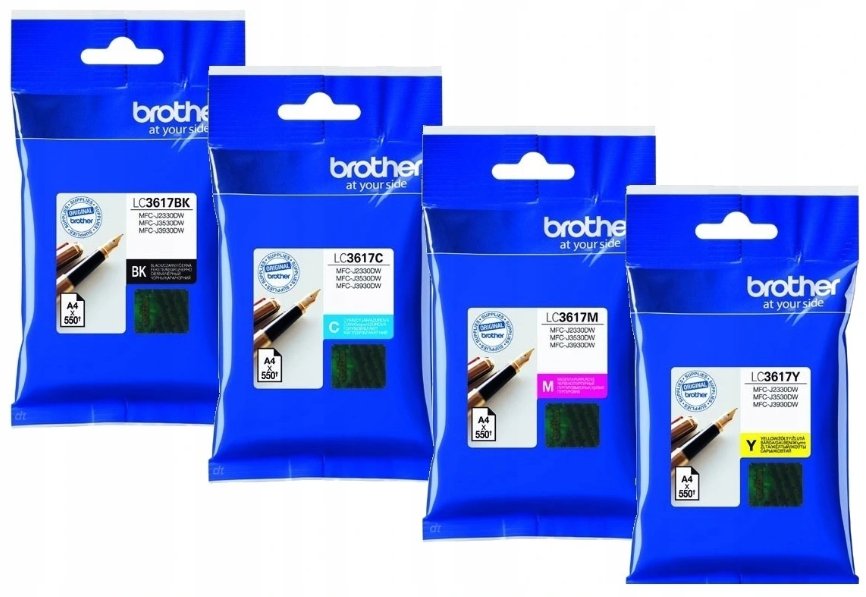 Tusze Oryginalne Brother Lc3617 Do J2330Dw J3530Dw J3930Dw