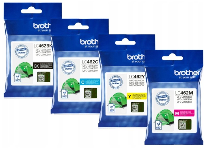 Tusze Oryginalne Brother Lc-462 Do J2340Dw J3540Dw J3940Dw