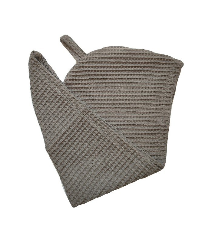 Wild Nature, Turban bawełniany, ręcznik do włosów uniwersalny, Szary