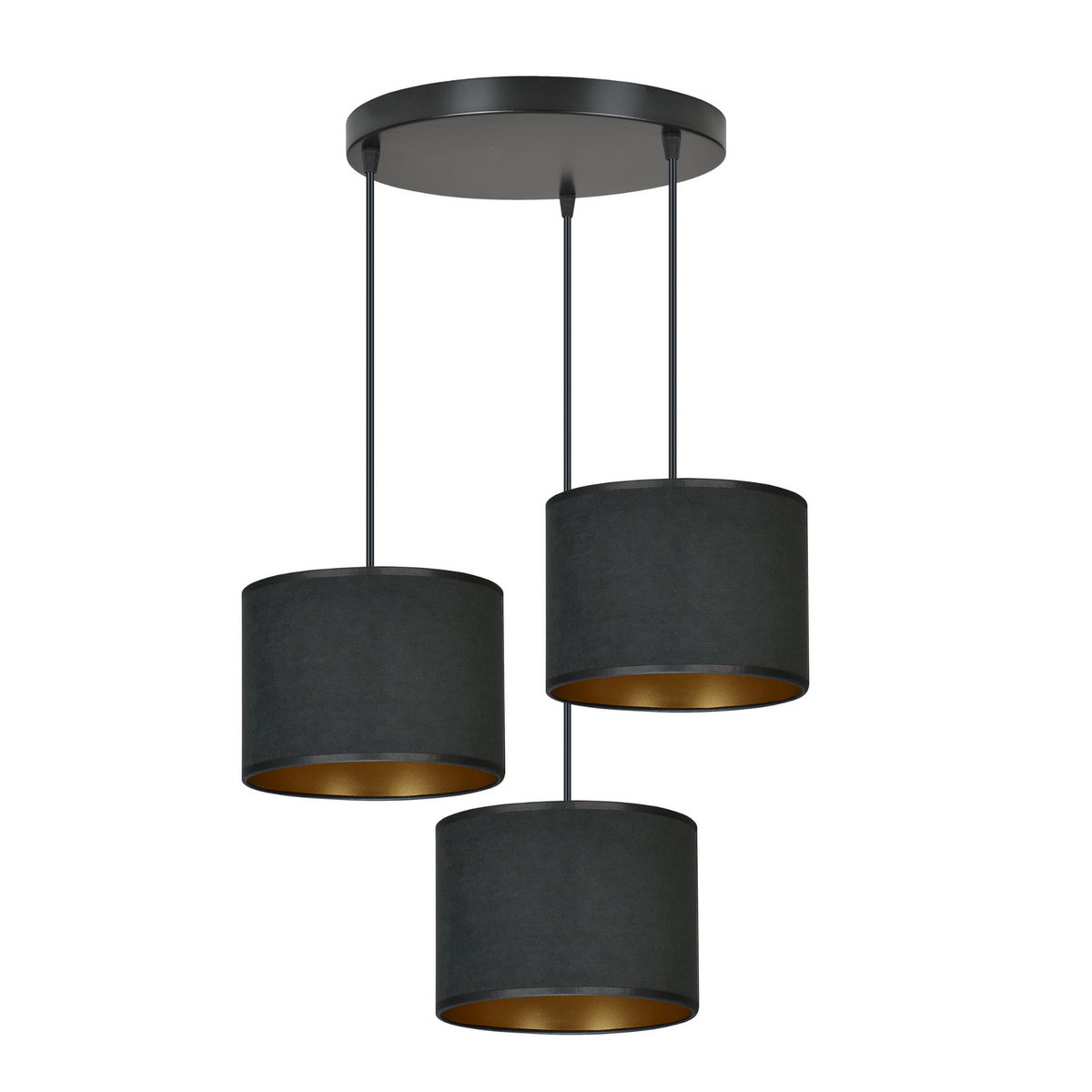 Emibig Hilde lampa wisząca 3-punktowa czarna 1054/3PREM 1054/3PREM