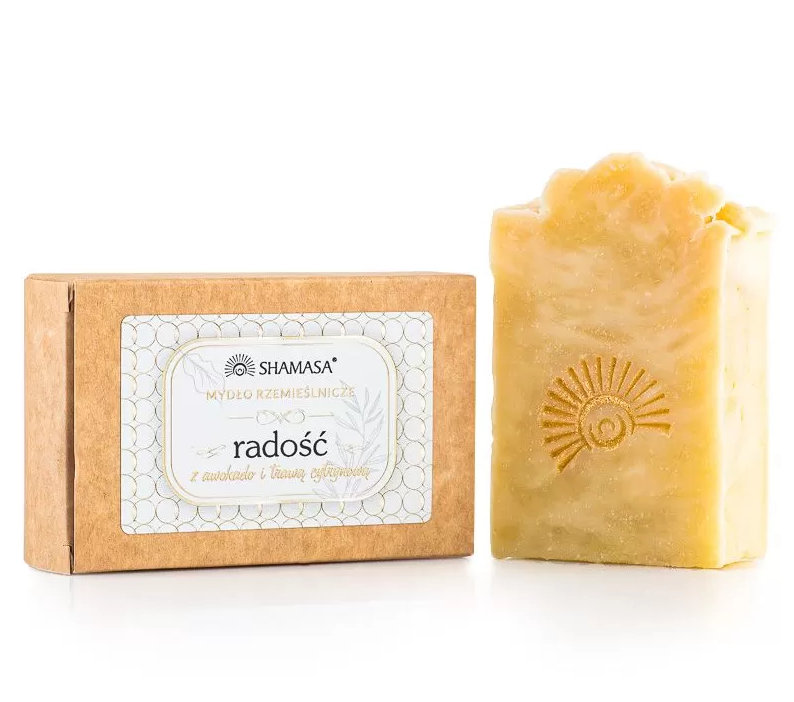 Shamasa, Mydło rzemieślnicze Radość z trawą cytrynową i awokado, 100g