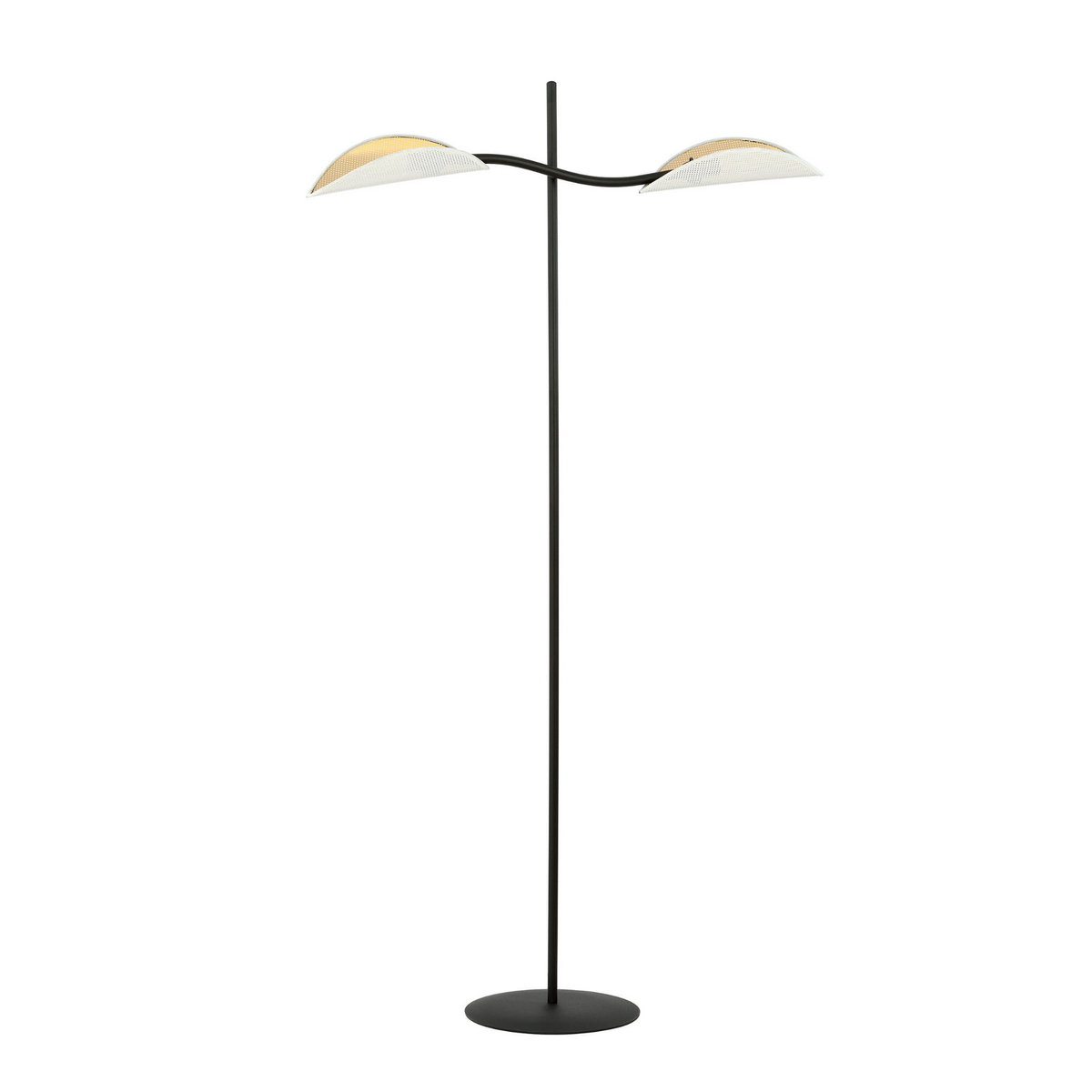 Emibig LOTUS LP2 WHITE/GOLD 1107/LP2 lampa podłogowa oryginalny Design abażury 1107/LP2