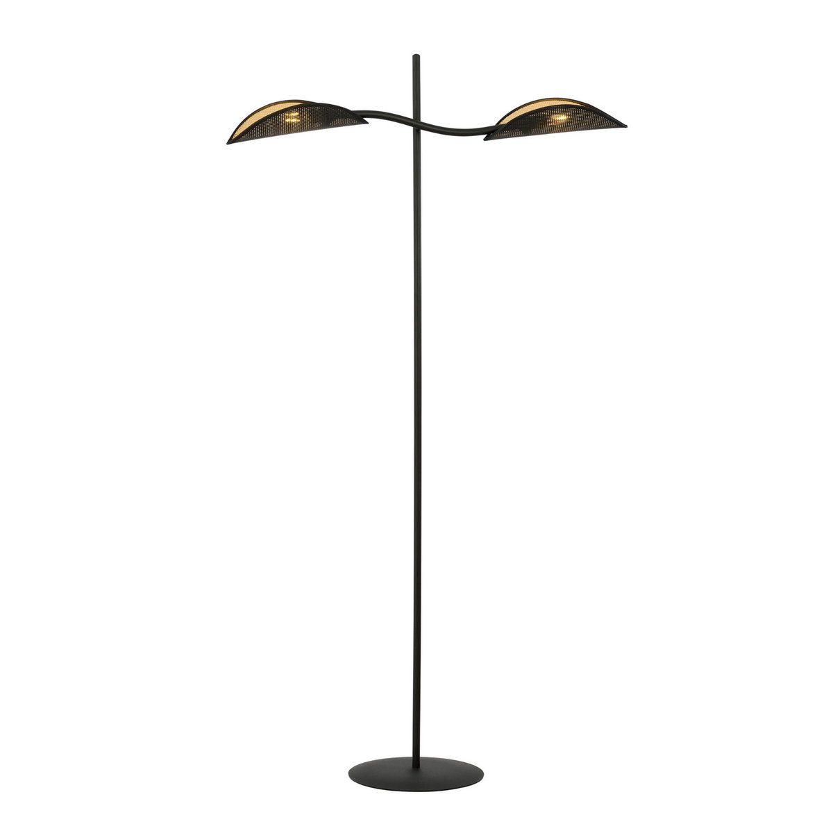 Emibig LOTUS LP2 BLACK/GOLD 1106/LP2 lampa podłogowa oryginalny Design abażury 1106/LP2