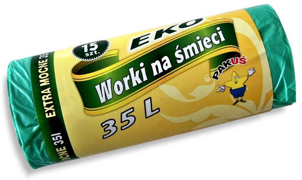NoName Pakuś Worki Eko 35l A15 Zielone 5512 ART000082